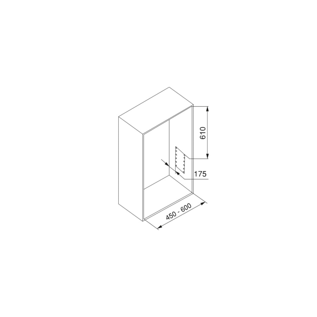 Emuca Appendiabiti per armadio Hang, 450 - 600, Verniciato grigio pietra, Acciaio e Tecnoplastica, 1 u.