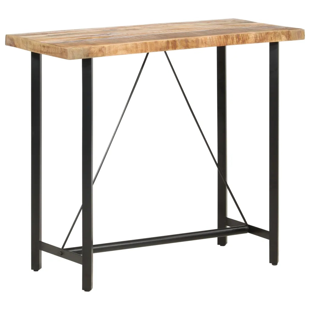 Tavolo da Bar 120x58x107 cm in Legno Ruvido di Mango 286611