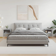 Comodini 2 pz-Set di 2 Tavolino da notte Grigio Cemento 40x35x47,5 cm in Legno Multistrato 738527