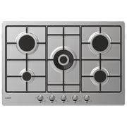 Candy Classic CHW74WTX Acciaio inox Da incasso 75 cm Gas 5 Fornello(i)