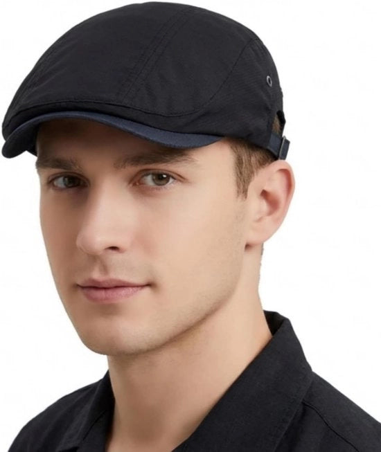 Cappello Pannolato Vintage per Uomo - Cappello Cabbie Adattabile, Ideale per Primavera e Estate, Accessorio Stiloso per Ogni Occasione