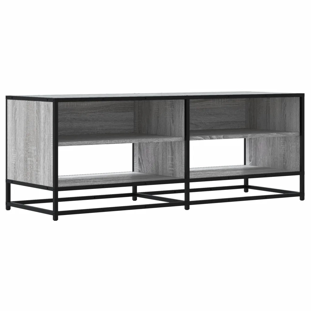 vidaXL Mobile TV Grigio Sonoma 120,5x40x46cm Legno Multistrato Metallo