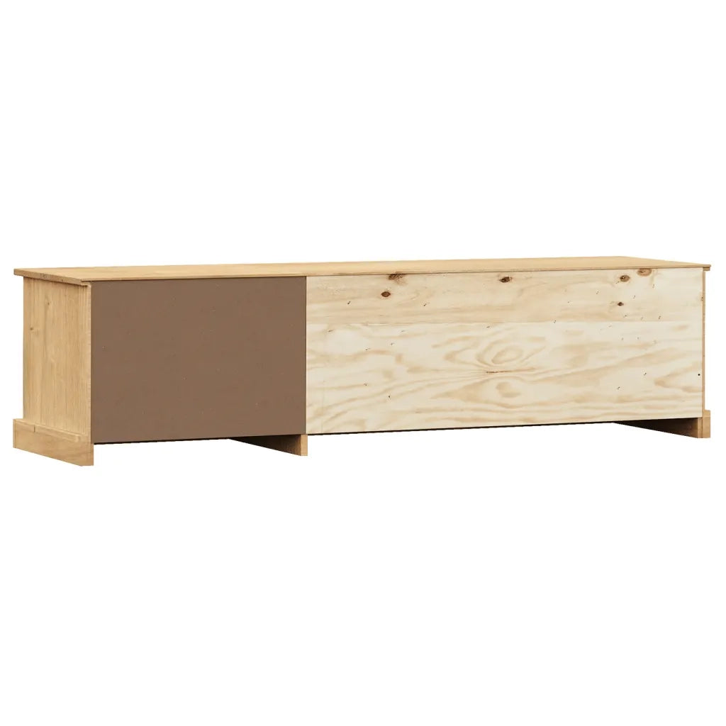 Mobile Porta TV-Credenza per TV VIGO 156x40x40 cm in Legno Massello di Pino