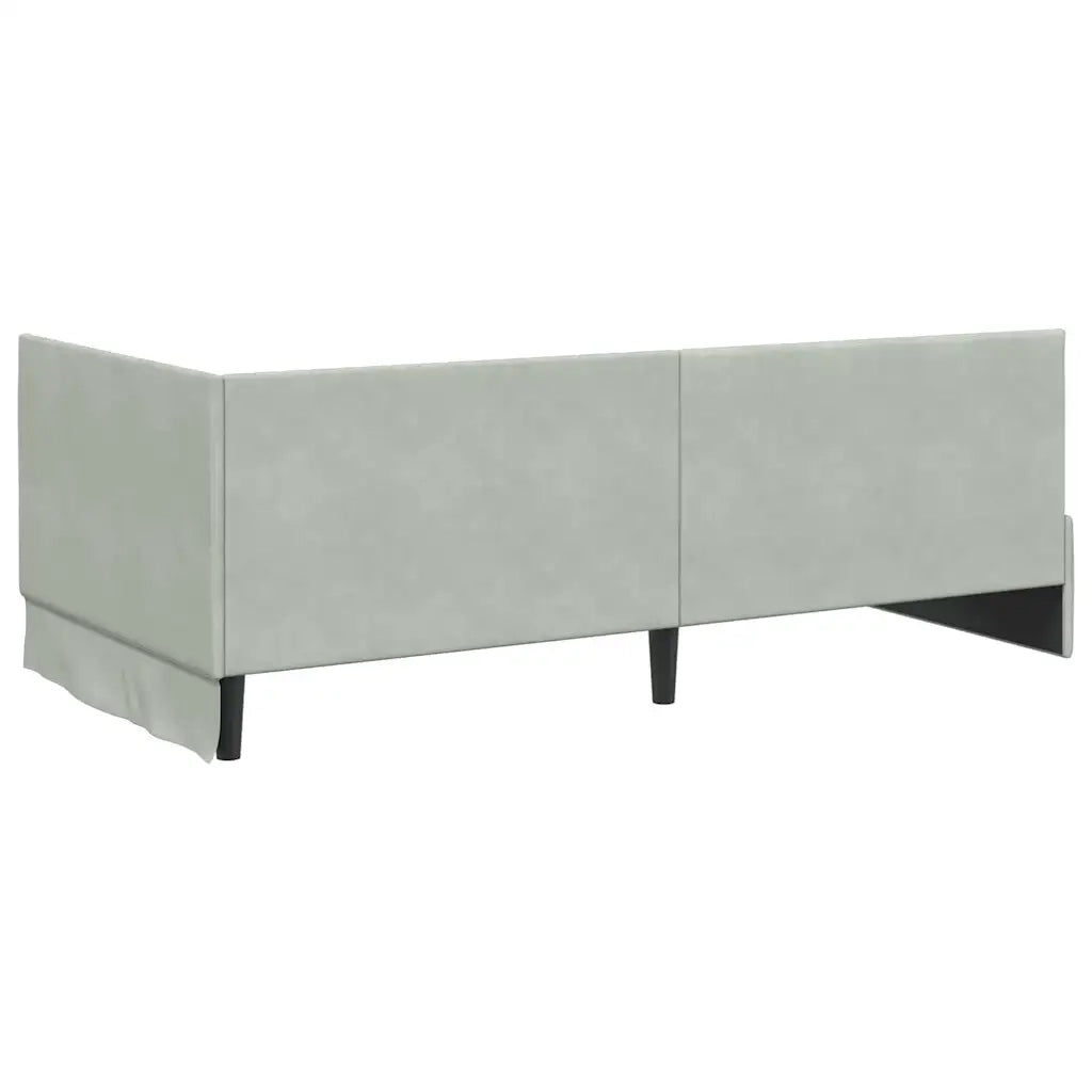 Cornice del letto ad angolo Grigio chiaro 100 cm x 200 cm 42016276