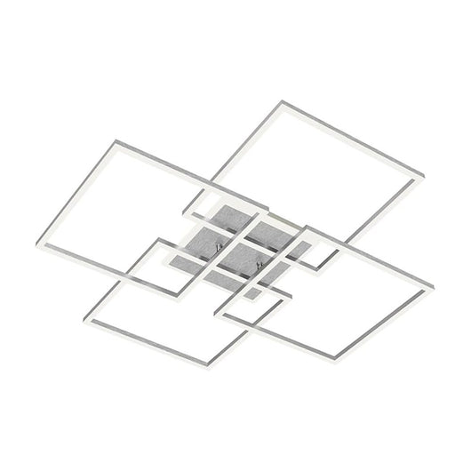 Applique Moderna Frame Brilo Smart Metallo Argento Led Integrato 50W