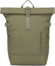 Zak da Uomo Grande - Casual Rolltop 21l per Lavoro Viaggi Università Tempo Libero Sport - Serie Stretta - Tasca per Laptop fino a 16 pollici - Impermeabile