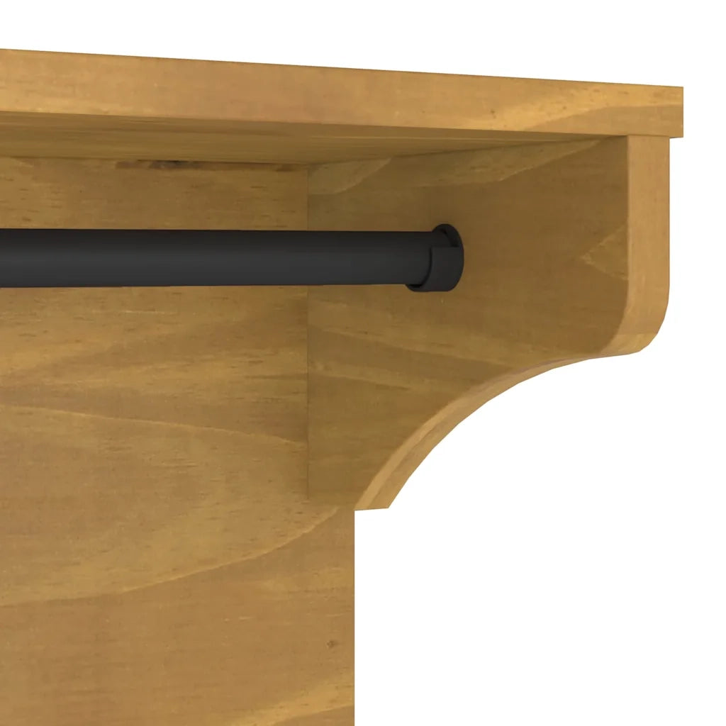 Appendiabiti da Parete SANDNES 43x30x42 cm in Legno di Pino CFW7128768