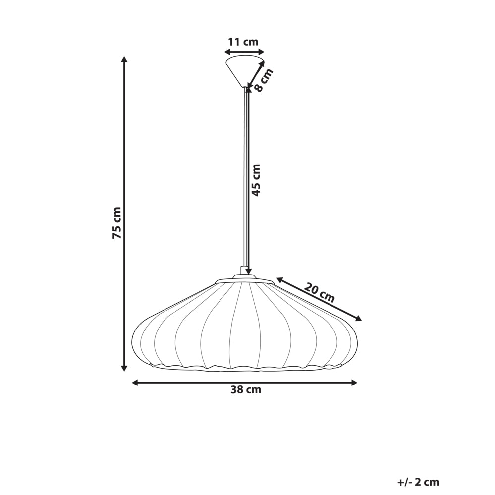 Lampada a sospensione con paralume in nylon bianco Design moderno Luce per il soggiorno
