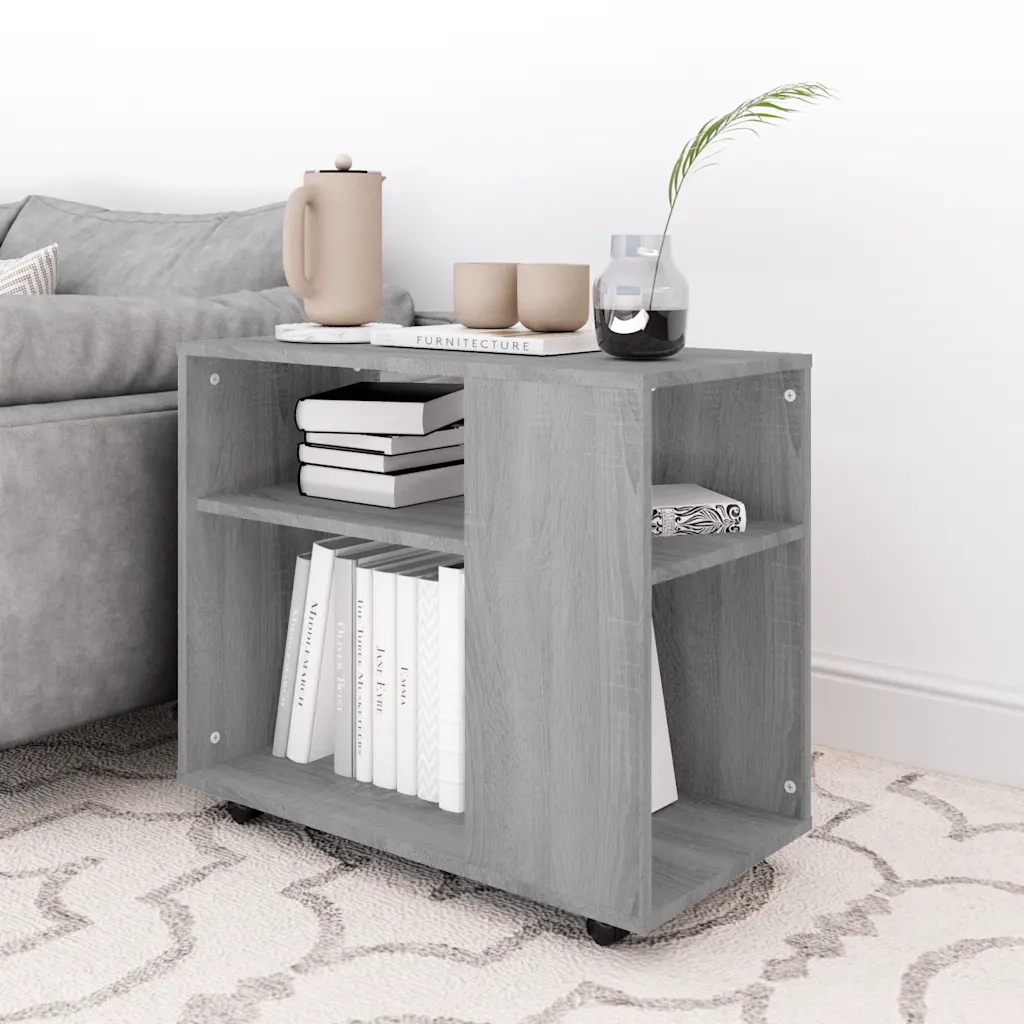 Tavolino da Salotto Grigio Sonoma 70x35x55 cm Legno Multistrato 815106