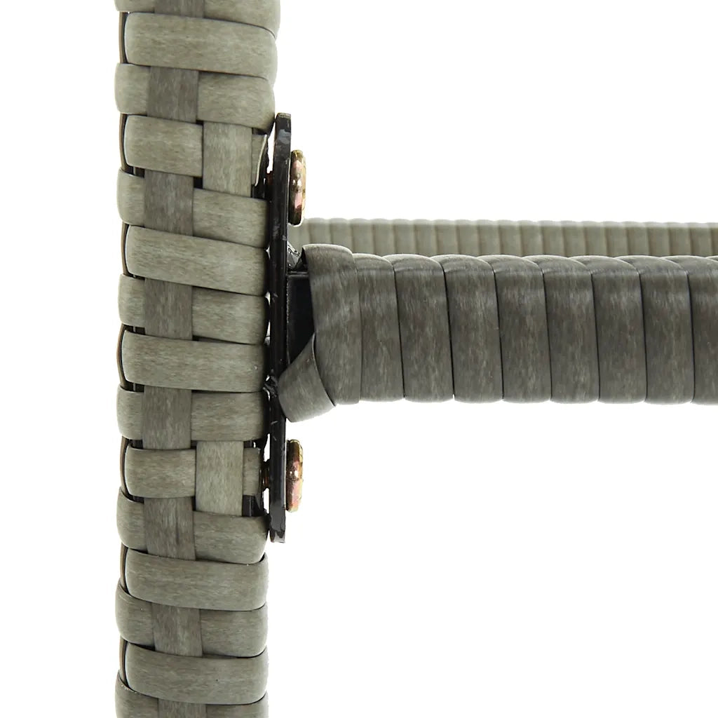 Sgabelli da Bar con Cuscini 4 pz Grigi in Polyrattan cod mxl 60223