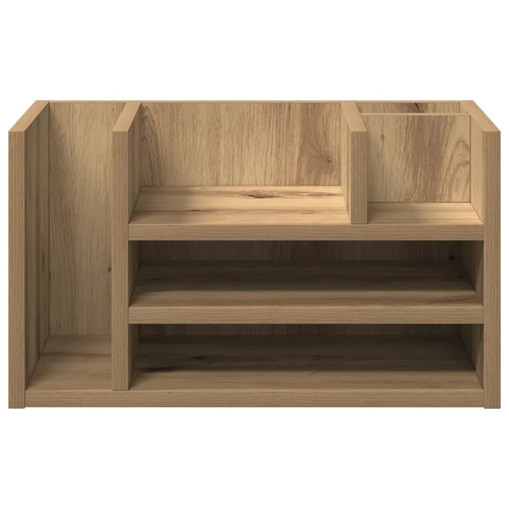 Organizzatore da scrivania Rovere nero 44,5 x 24 x 25 cm 869199