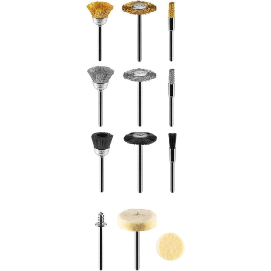 Topex 55h078 accessori per mini i smerigliatrice spazzole in met