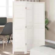 Divisorio Ambienti | Divider per stanze | Paravento 3Pannelli Bianco Legno Massello di Paulownia