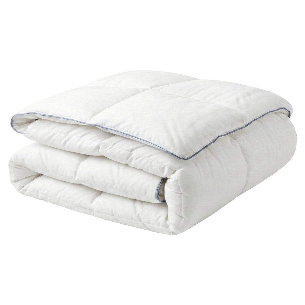 Piumino leggero e caldo in piuma d'oca di lusso 220 x 220 cm Bianco morbido elegante