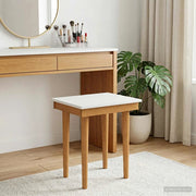Sgabello da tavolo da trucco FAUSKE Bianco 40 x 33 x 45 cm 42040696