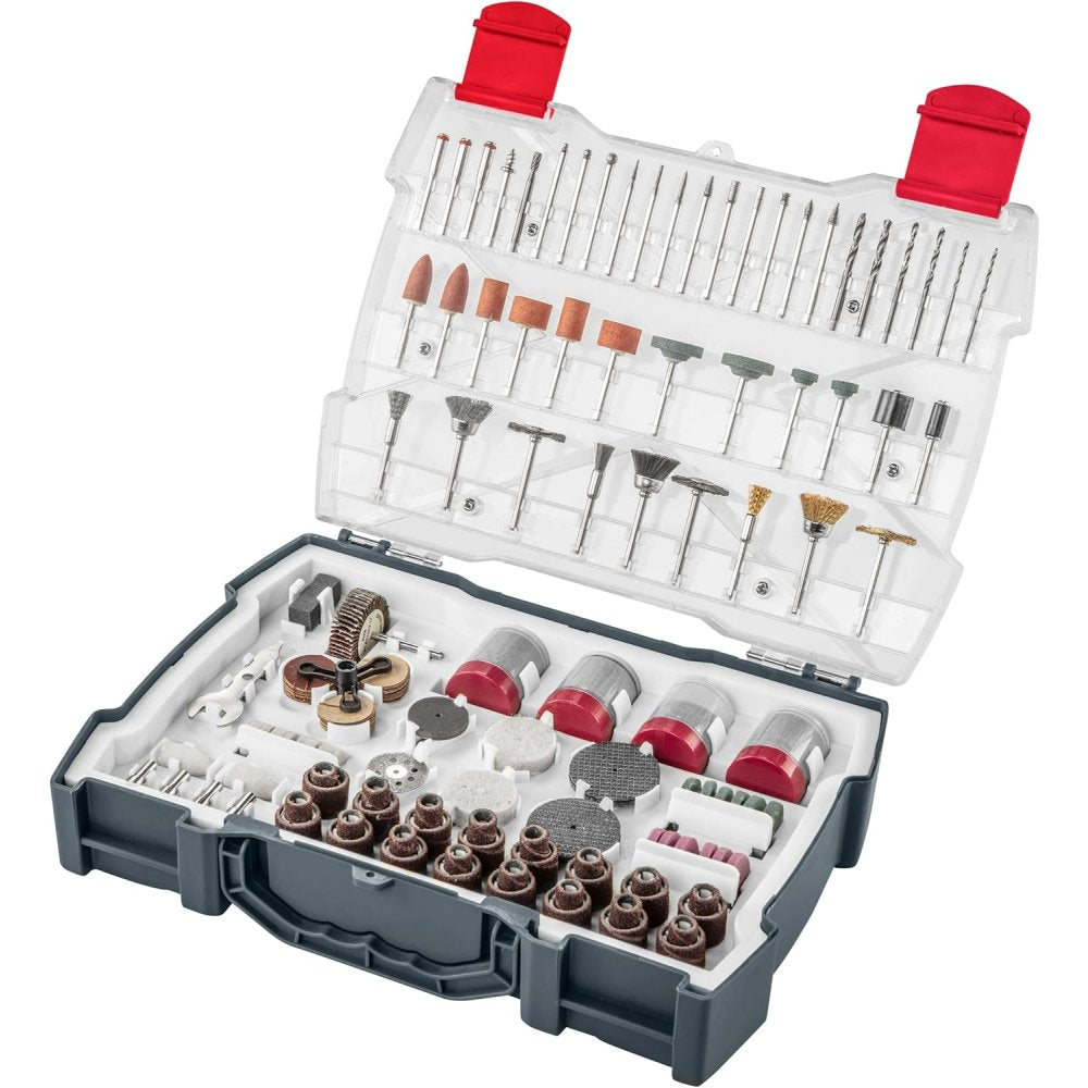 Topex 55h085 set di accessori pe per mini trapano 286 pezzi ds