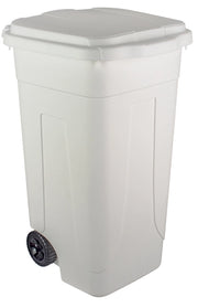 PATTUMIERA  80 L C/RUOTE BIANCO- 1,0 pz