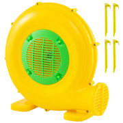 Potente soffiatore d'aria portatile da 450 Watt 36 x 20 x 35 cm con manico e picchetti gialli in PP (20_0013612)