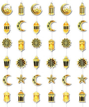 Decorazioni per Feste - Slinghi per Stelle, Luna e Lanternine - 6 Funi - 2 Metri per Slinga - Decorazione per Feste