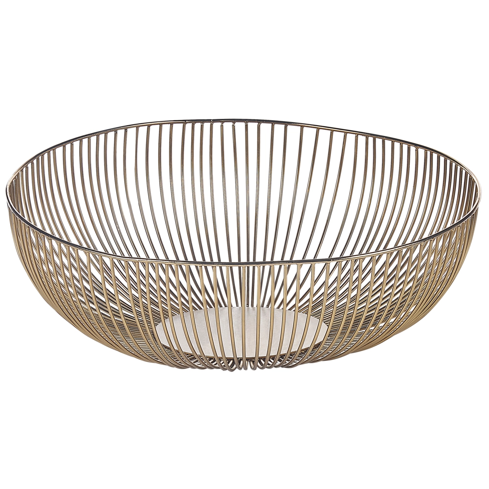 Vassoio decorativo in metallo dorato vassoio d'accento Design traforato