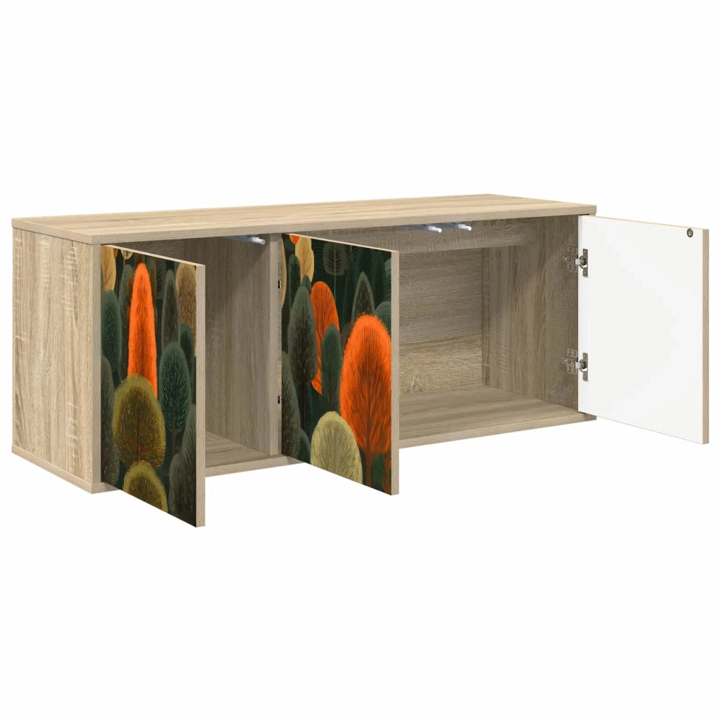 Mobile TV da Parete ZAANDAM 102 x 33 x 40 cm Rovere Sonoma 8007171