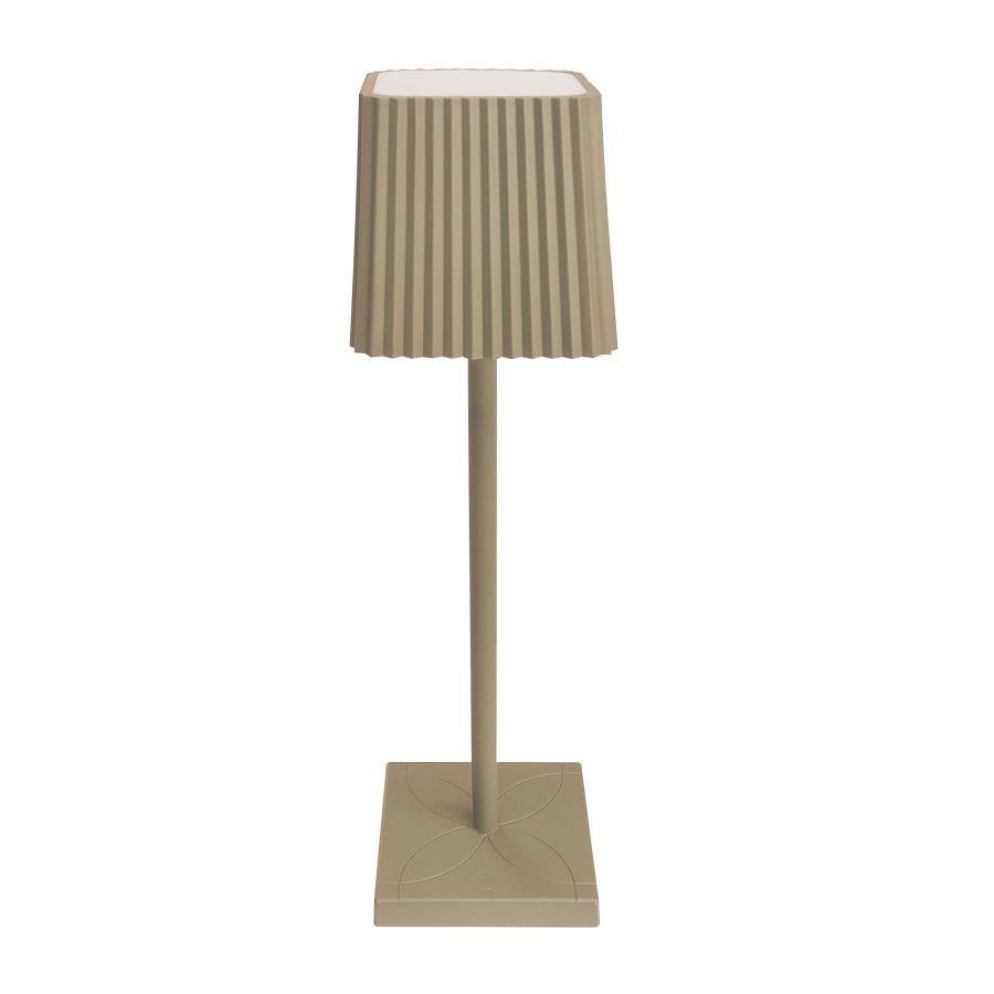 LAMPADA DA TAVOLO A LED TORTORA SENZA FILO DIMMER LUCE CALDA TOUCH RICARICA USB