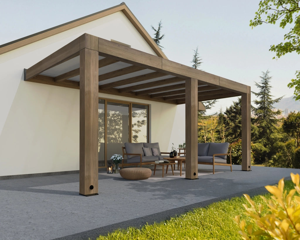 Pergola Helsinki 3X4.7 m Pergola in legno di cedro