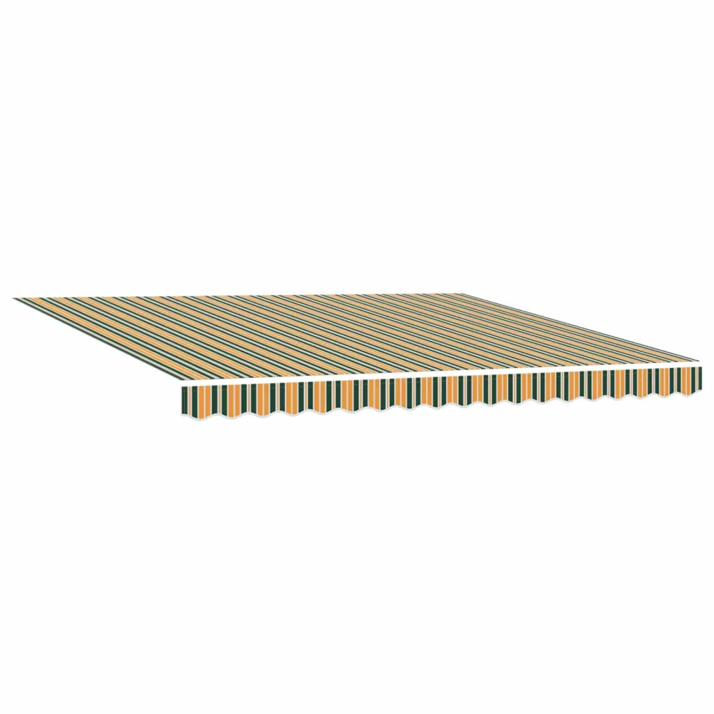 Tessuto per Tenda con Verde e giallo 400 × 350 cm Poliestere 3330838