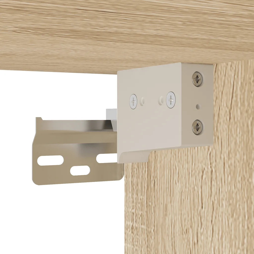 Mobile da Bagno a Parete Rovere Sonoma 80x25x40 cm Truciolato 860087