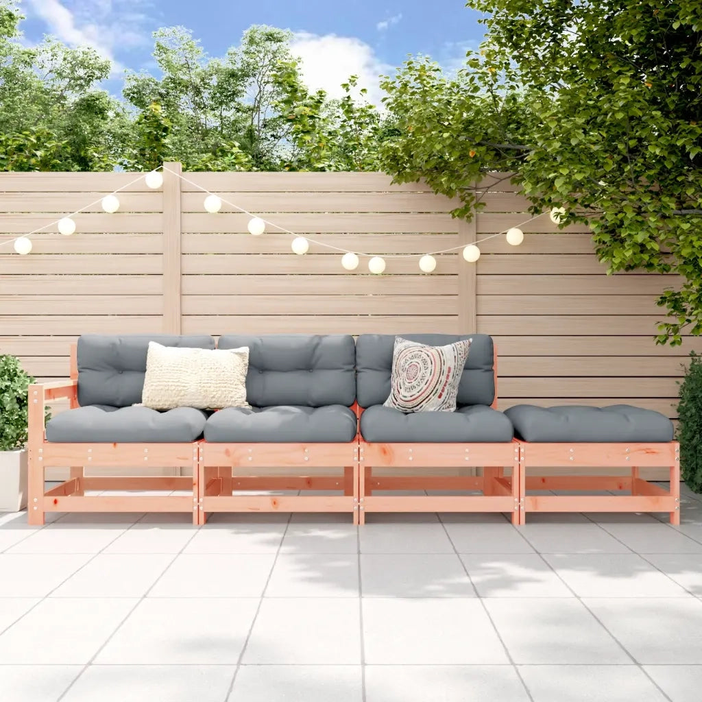 Set Salotto da Giardino 4 pz in Legno Massello di Douglascod mxl 132596