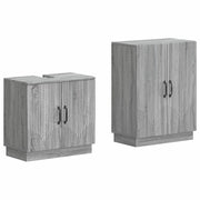 Set di Armadi da Bagno da 2 Pezzi HOORN Sonoma grigio 3417636