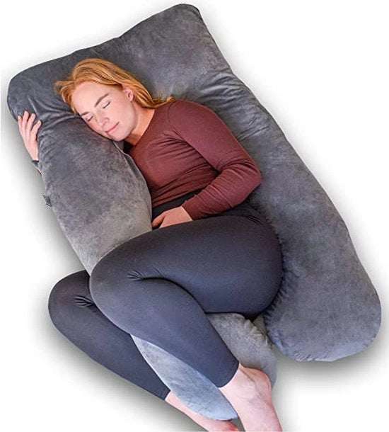 Cuscino per la gravidanza / Cuscino per l'allattamento - Cuscino per l'infante e corpo intero per il sonno - Cuscino per il lato - Cuscino per il corpo 140 x 80 x 20 centimetri