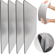 Specchio acrilico autofissante - Set di 4 adesivi per specchio - 30 cm x 20 cm x 16 mm