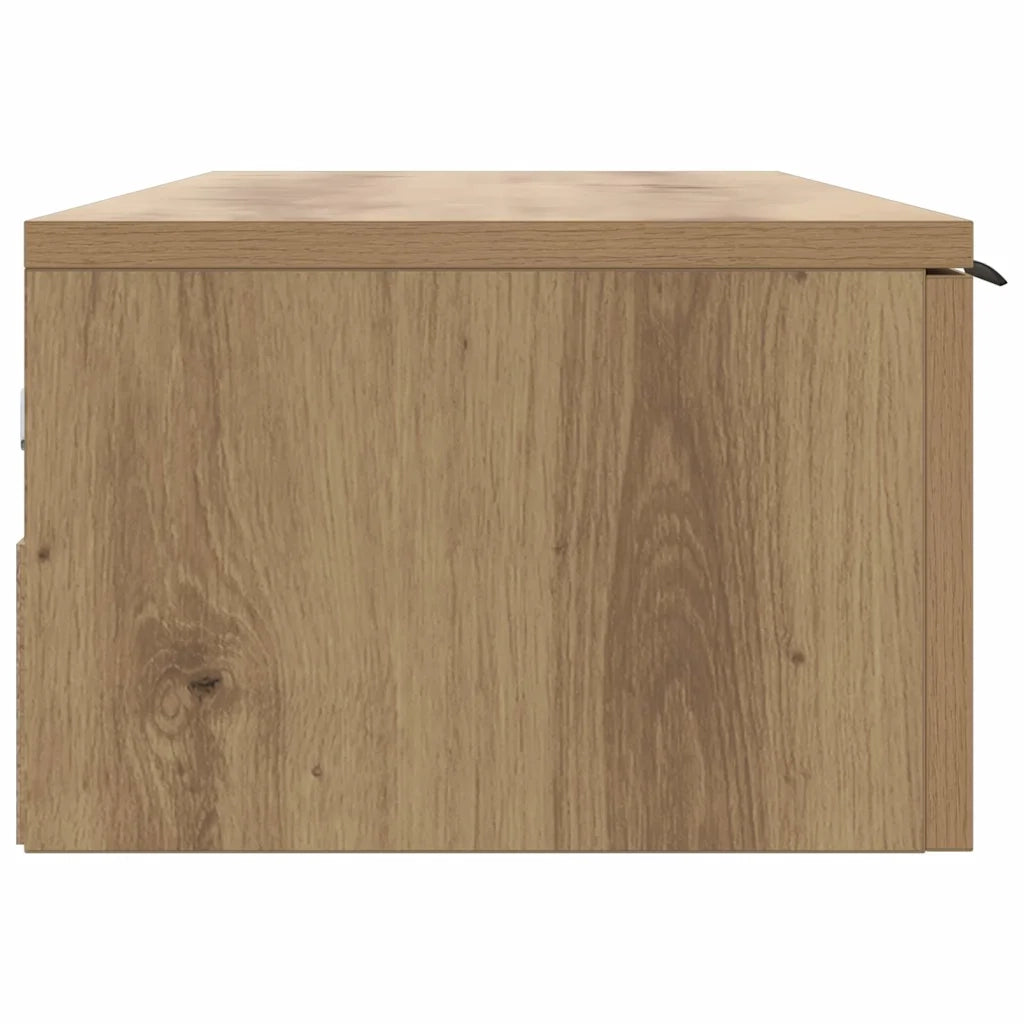 Armadietto a Muro | Mobile a Parete Rovere Artigianale 102x30x20 cm in Truciolato