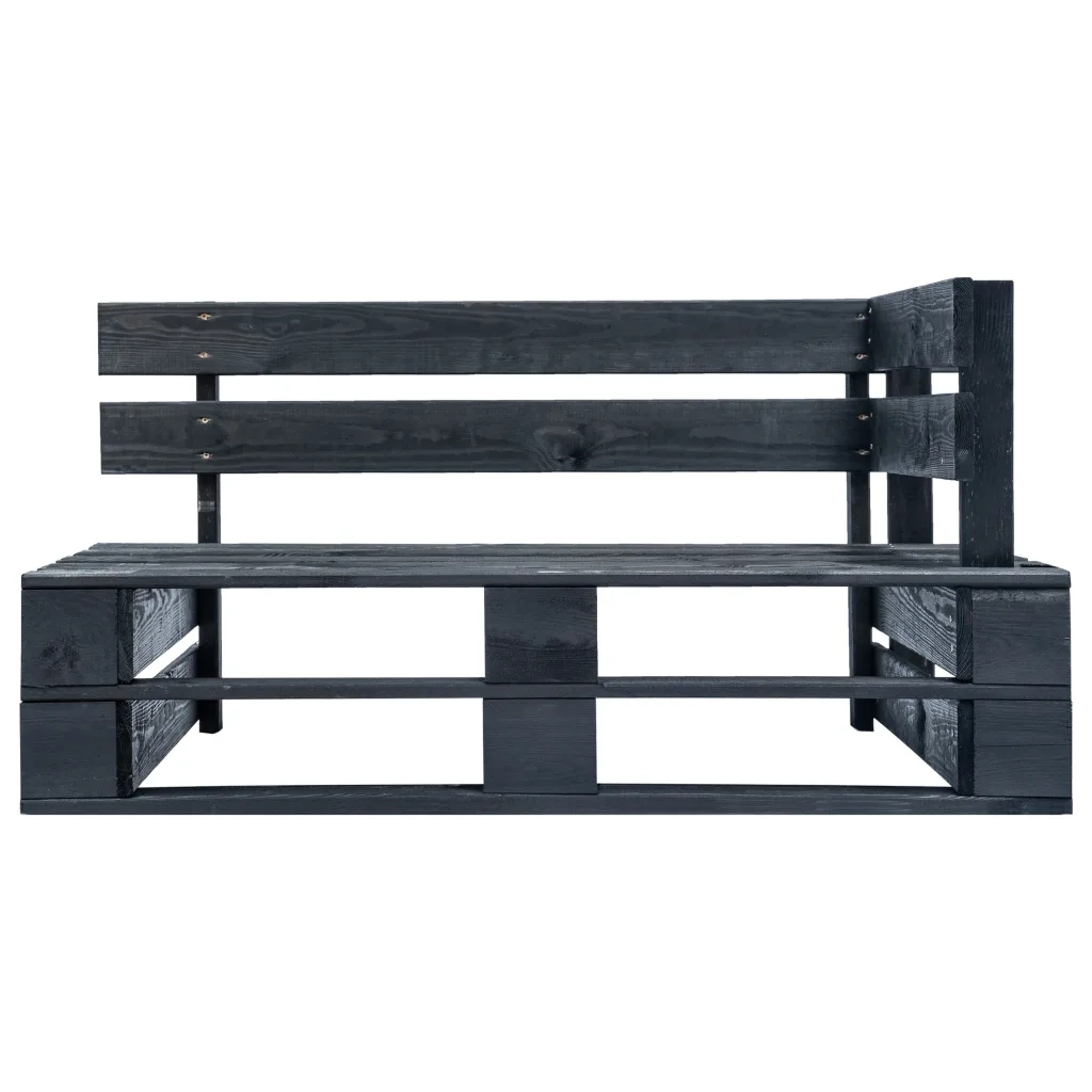 Divano da Giardino a Pallet con Cuscini Rossi in Legno di Pino 277415