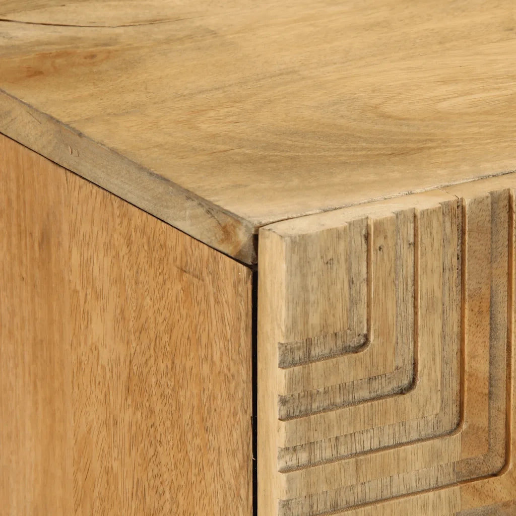 Credenza Marrone 90x33x75 cm in Legno Massello di Mango 4017748