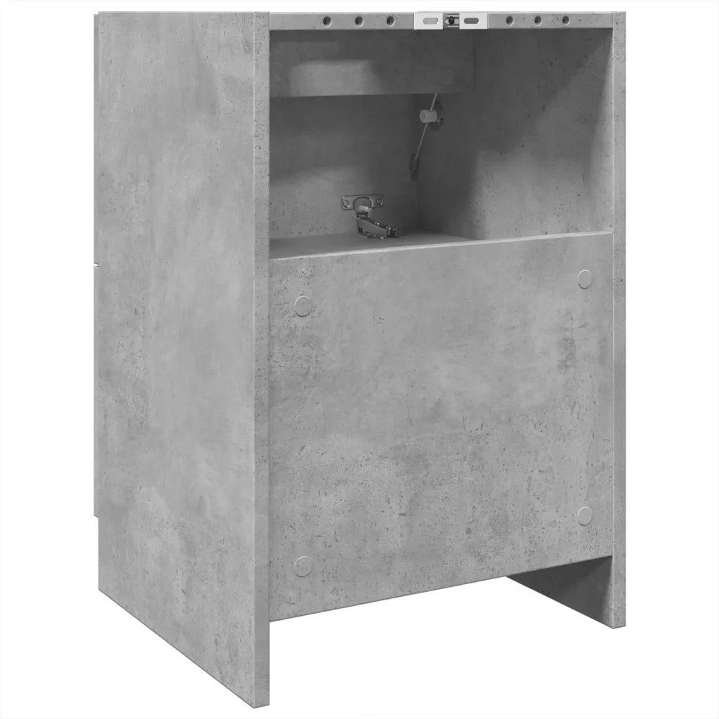 Mobile bagno moderno 40 x 37 x 59 cm legno composito grigio cemento 02_0049530