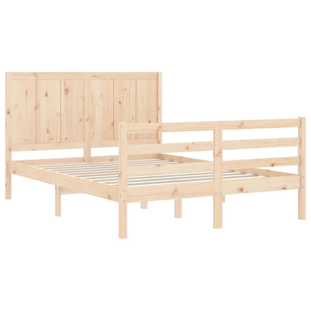 Giroletto con Testiera Small Double-Struttura Letto in Legno Massello 498417
