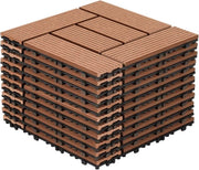 Set di lastre WPC da 11 lastre 30x30cm in sistema a click