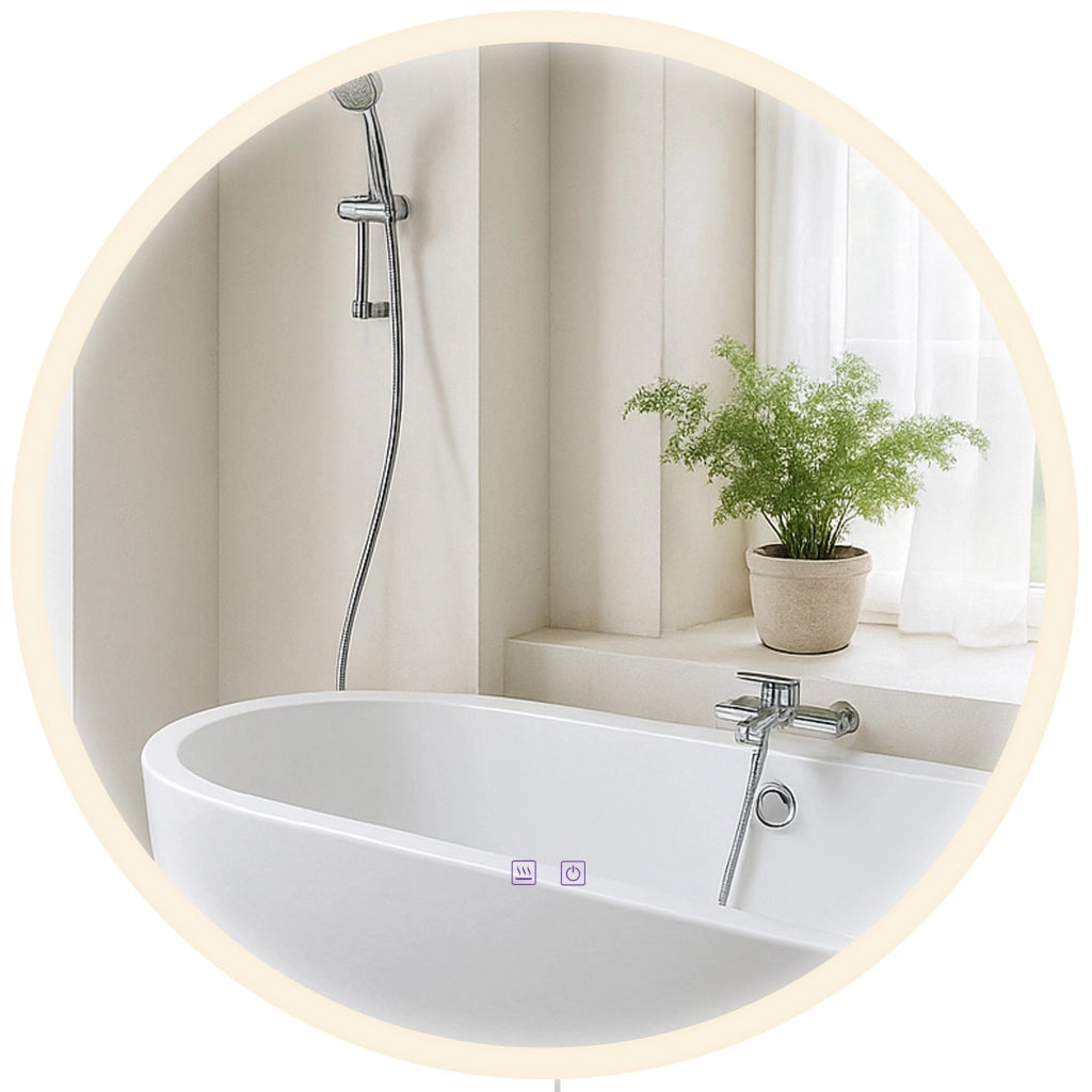 Specchio da bagno Laconia 70 senza Bluetooth