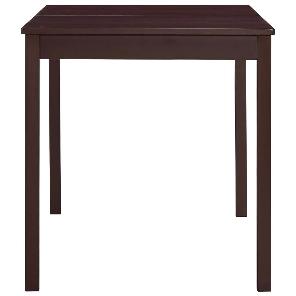 Tavolo da Pranzo Marrone Scuro 140x70x73 cm in Legno di Pino 283401