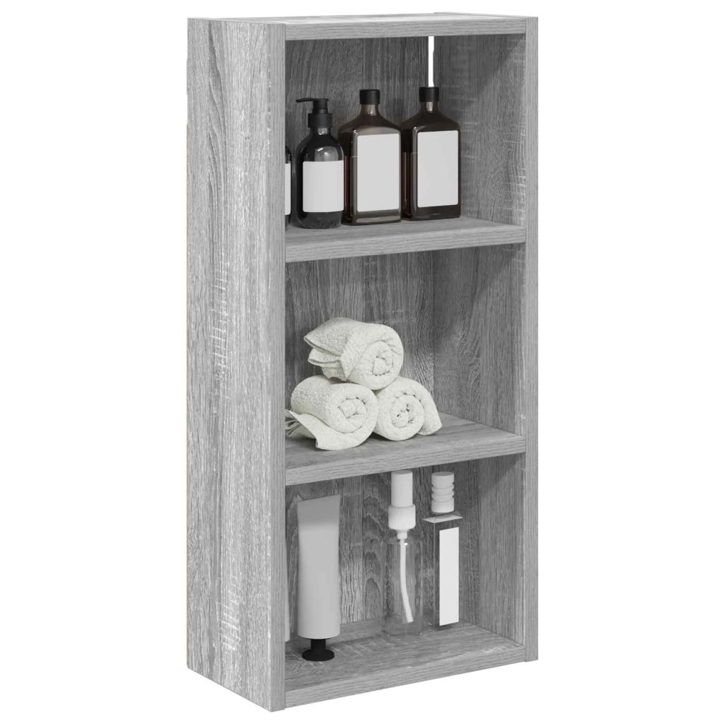 Armadio da bagno a muro Sonoma grigia 30 x 16 x 62,5 cm 889340