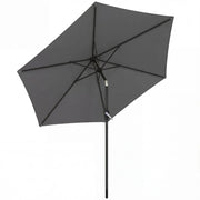 Parasole pieghevole 270 cm per balcone e giardino con manovella protezione UV 50+ colore grigio scuro