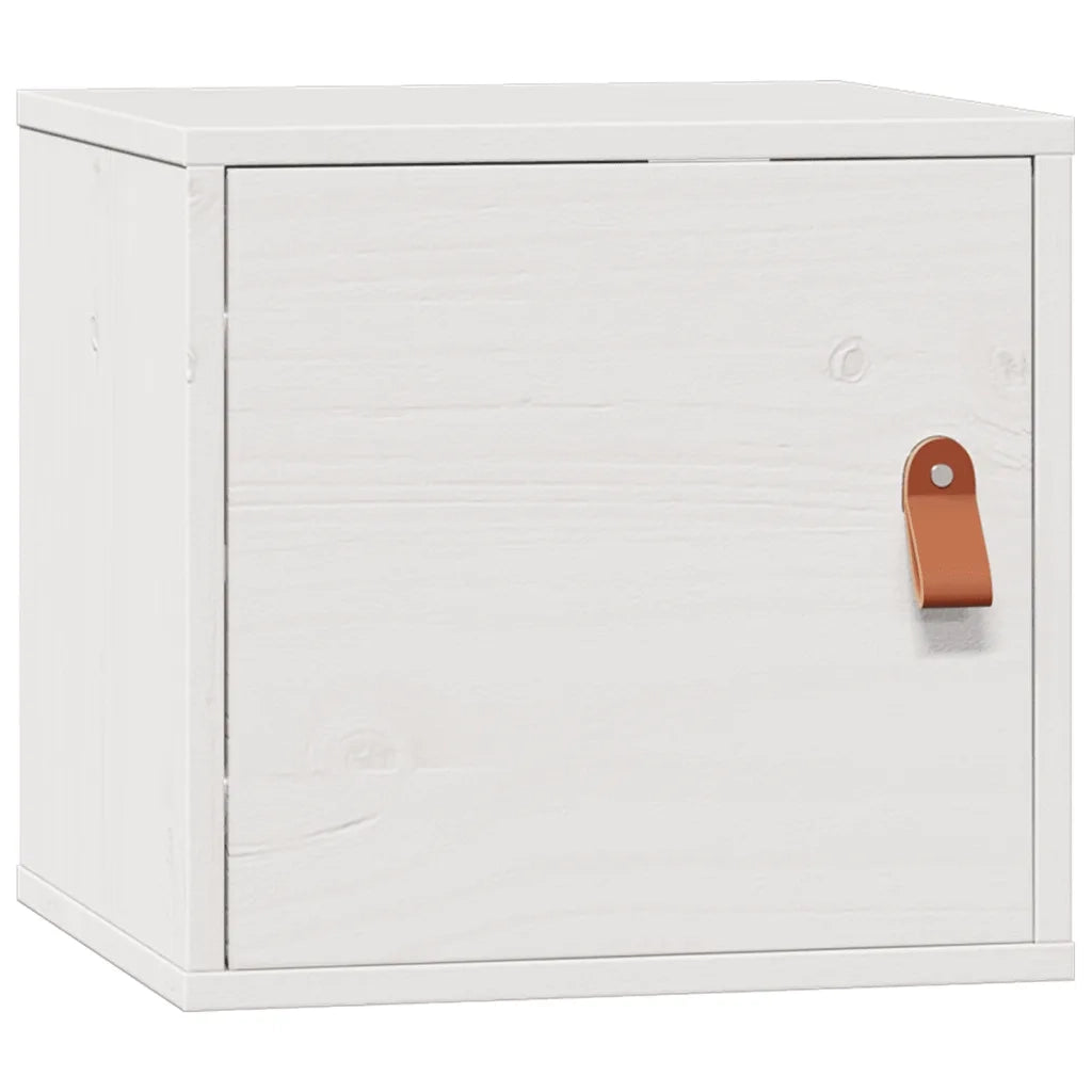 Pensile Bianco 31,5x30x30 cm in Legno Massello di Pino CFW1928639