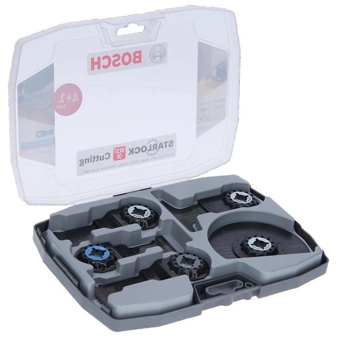 Bosch 2608664131 Best of Cutting Set 5 Lame Starlock per Legno Metallo e Plastica Compatibile Starlock Plus Starlock Max OIS