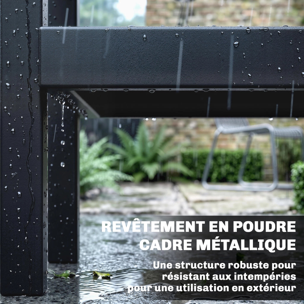 Carrello da Cucina 3 Livelli ¨C Zephmum ¨C Nero, Acciaio Inox, 114x61x81cm