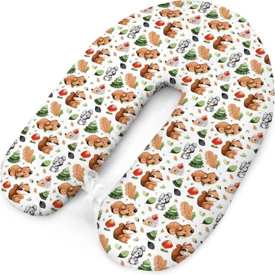 Cuscino per allattamento, XXL, cuscino per dormire durante l'allattamento, con copertura per cuscino per allattamento, cuscino laterale, cuscino per allattamento, cuscino per allattamento al seno, piccolo