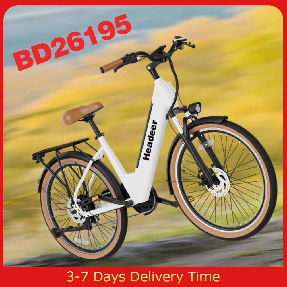 Bici Elettrica Donna 26" Retro 250W Conforme UE,Batteria 48V 11,5Ah Rimovibile,Shimano 7 Marce,Forcella Ammortizzata,3 Modalit¨¤,Urbana Autonomia 80km