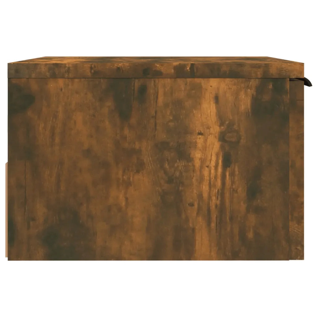 Comodini a Muro 2 pz Rovere Fumo 34x30x20 cm 817088