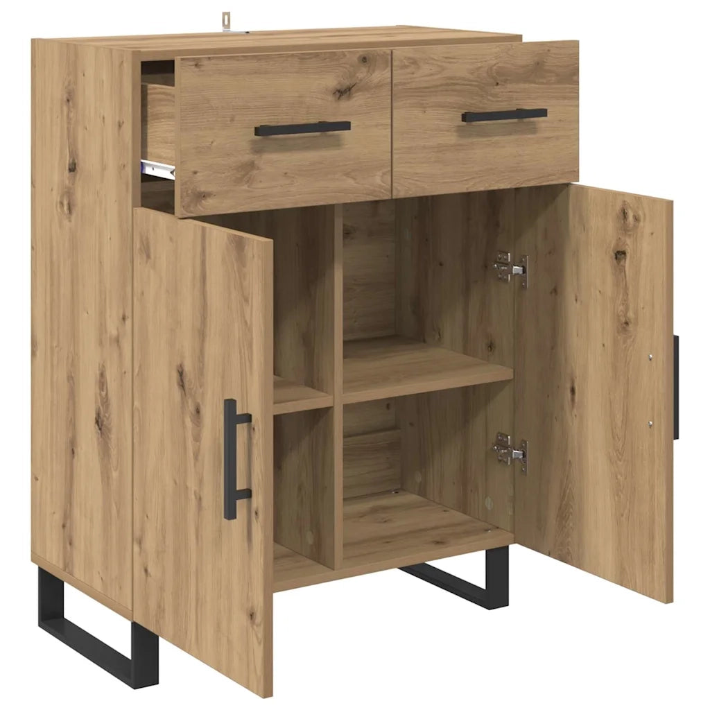 Credenza-Buffet-Armadio da cucina Rovere artigianale 69,5 x 34 x 90 cm Legno multistrato 224807